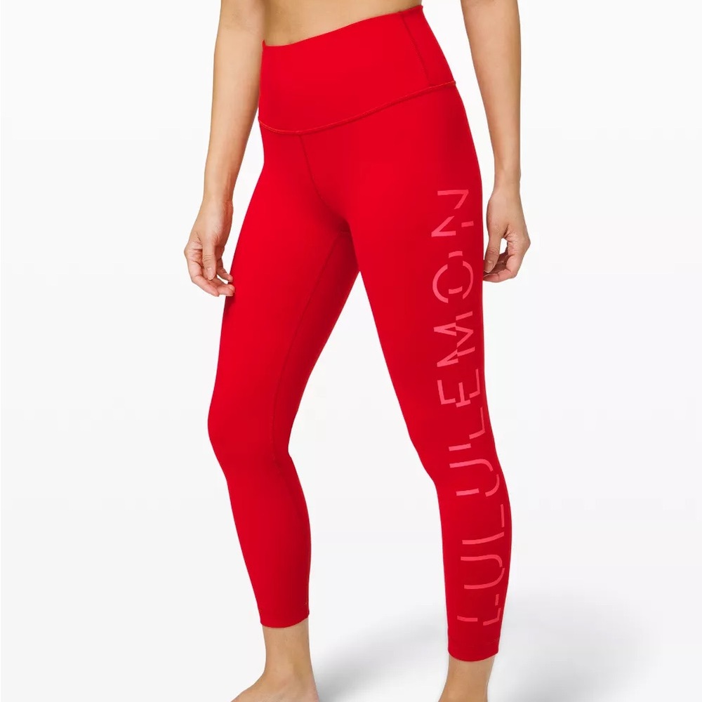 Lululemon Red Wunder Under HR 7/8 leggings 🌿